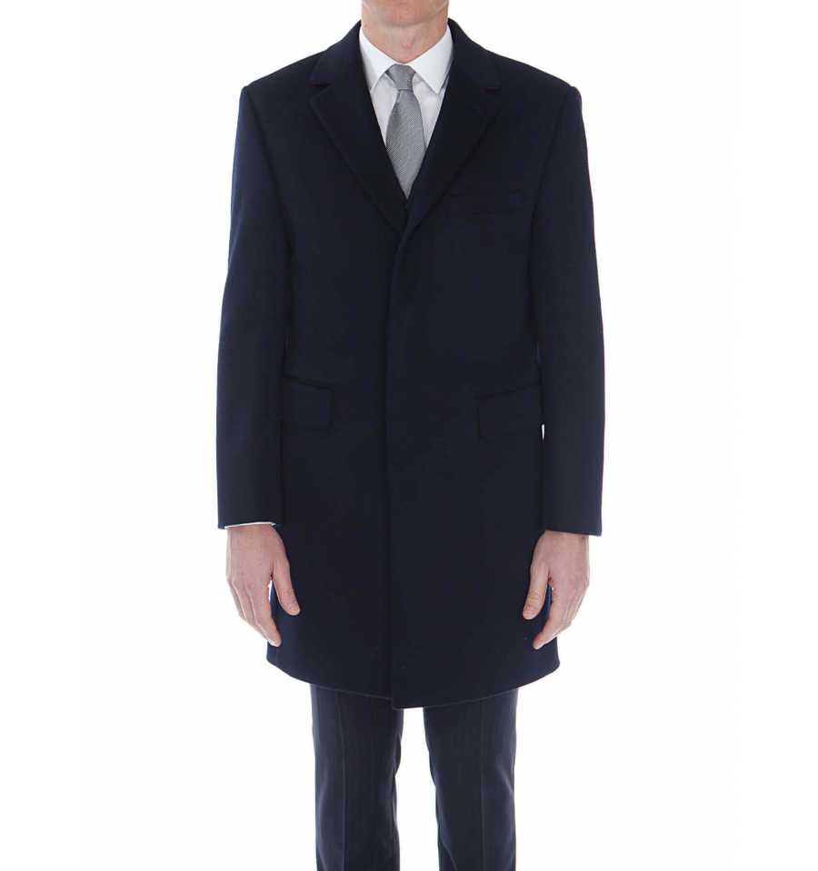 Manteau redingote homme en laine et cachemire Bruce Field
