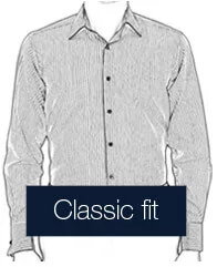 Chemise homme coupe droite