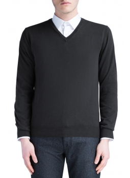 Pull-over 100 % laine mérinos col V - Homme | MANGO France métropolitaine